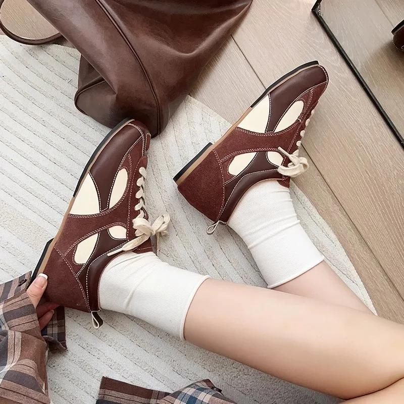 Fashion 2025 Autumn New Niche Design Retro Matching Wine Red Shoes All Sports Casual Shoes