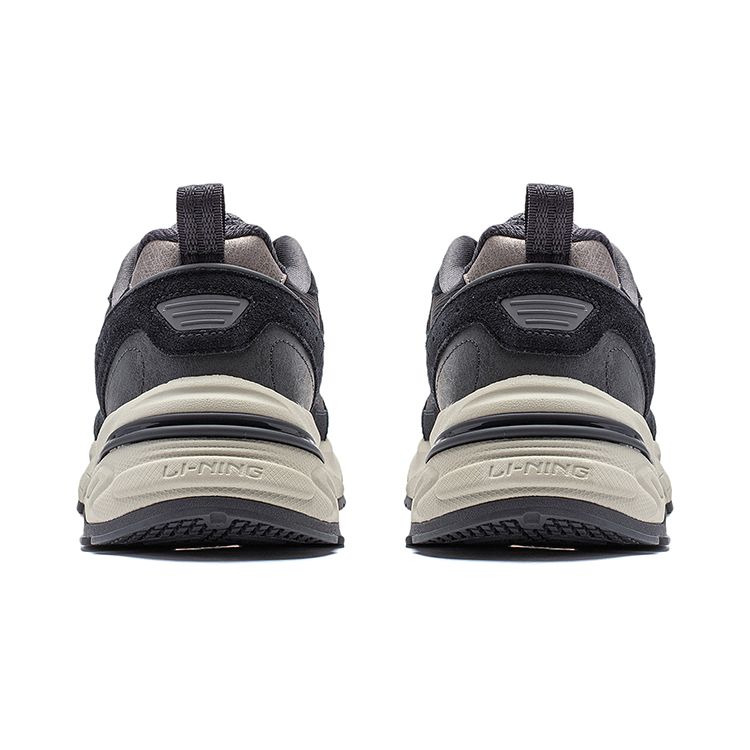 Li-Ning Versatile Retro Dad Shoes With Thick Sole For Height Increase, Shock Absorption, Slip Resistance, And Durability Men Sneakers AGCT425-3
