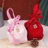 Красный розовый холщовый цветочный мешок на шнурке свадебный мешок для конфет с кулоном лента бант сумка на запястье сумка-ведро праздничный мешок для сахара