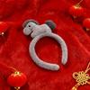 Cartoon Horse Hairband Mascot Plush Horse Headband Sweet New Year Headband  Party Decoration