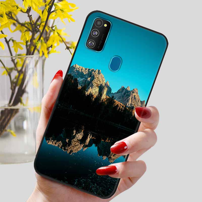 Чехол для Samsung Galaxy M21 Мягкий ТПУ Силиконовая Задняя Крышка для Galaxy A21S M30S M31 M 21 M21S M31S Чехлы для Телефонов Черные Оболочки Coques