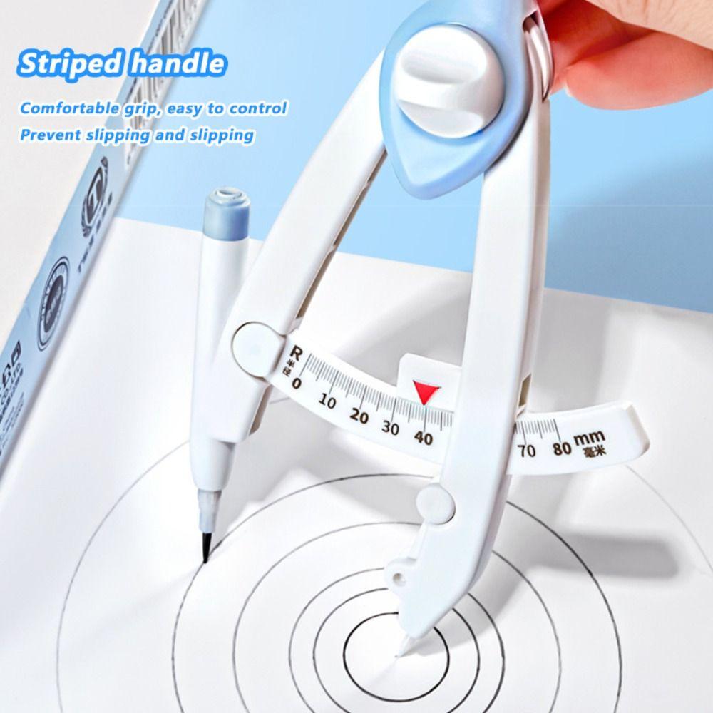 С линейкой, цифровым дисплеем, компасом, диаметром 1-13 см, инструментом для рисования окружностей, для использования студентами