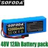 48v 12ah 1000w 13s3p Lithium Ion Battery Pack 36000mah For 54 .6v Ebike Electric Bicycle Scooter Ebike Battery With Bms
