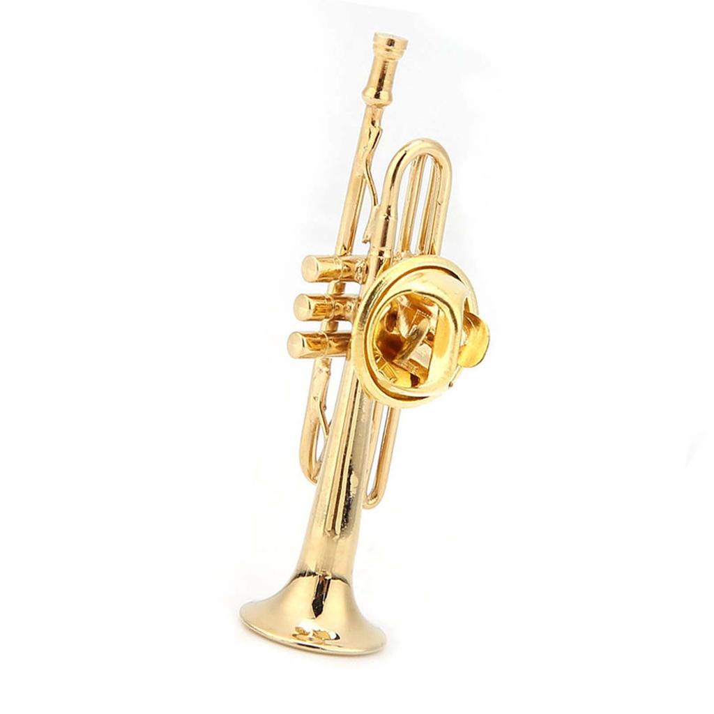 Exquisite Musical Instruments Shape Brooch Women Dress Clip with Case for Gift(#2)