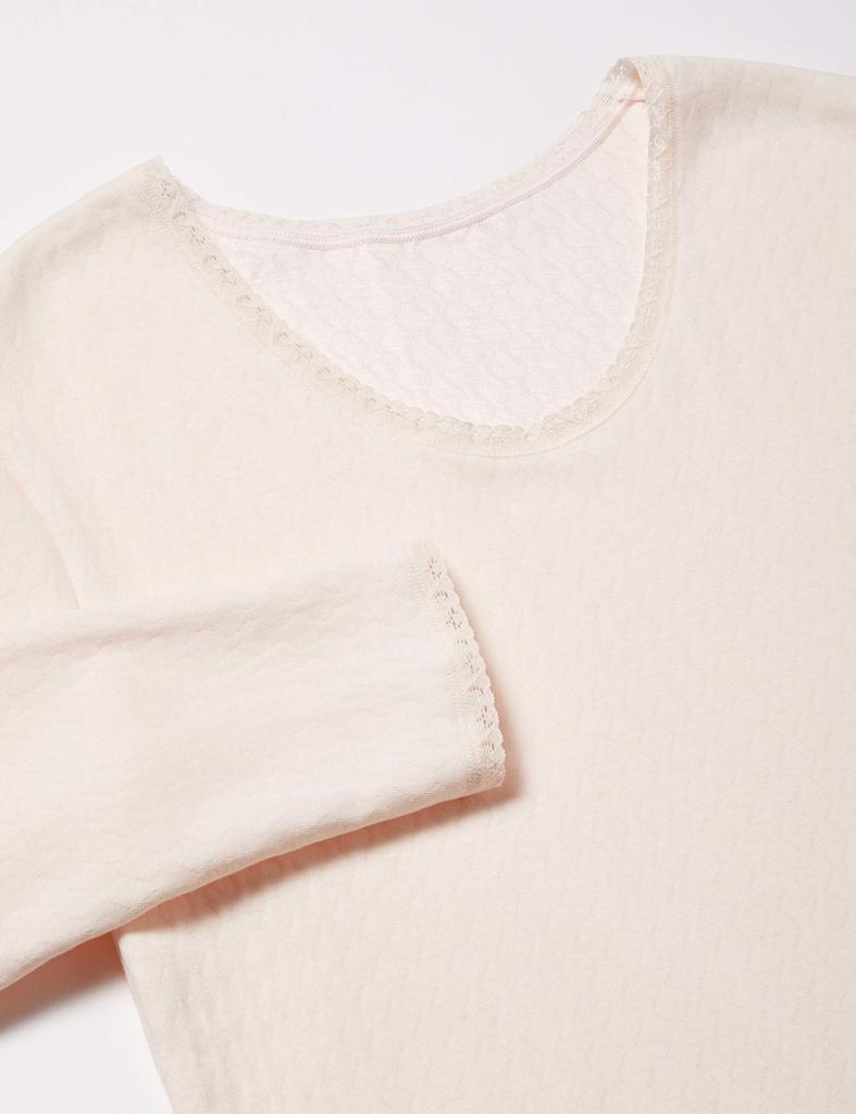 Gunze Sleemer Comfortable Quilted Sleeve Made In Calm Size L 3/4 Women's KH4246, Japan, Beige,