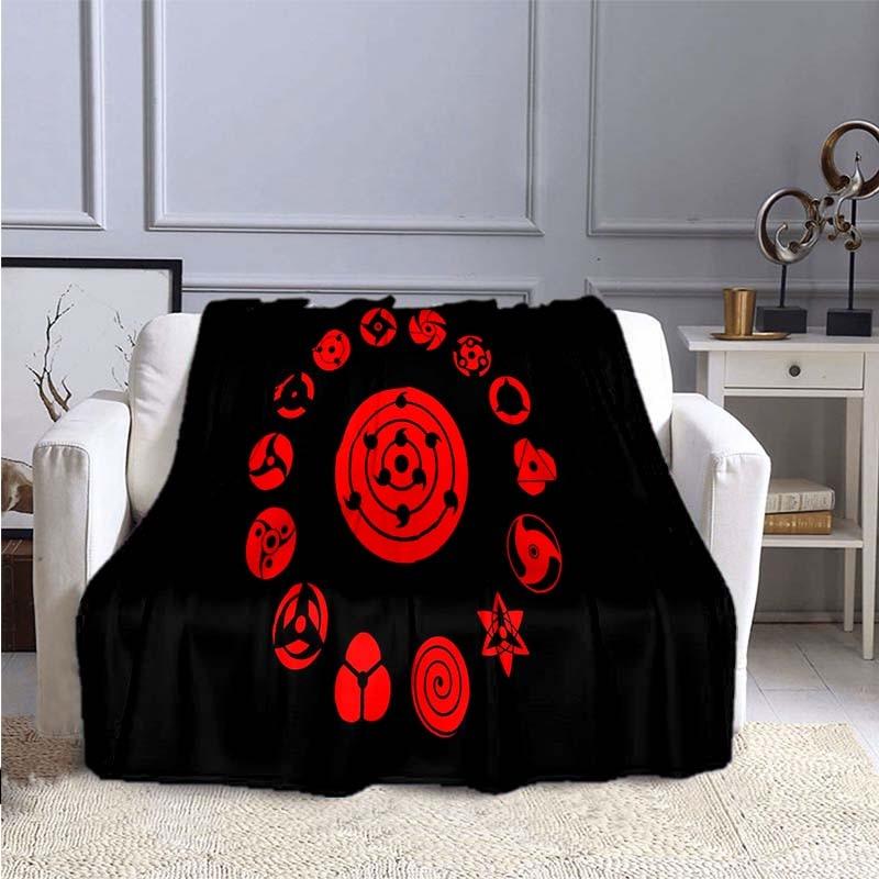 Cartoon Naruto 3D Printed Flannel Blanket for Beds Hiking Picnic Fashionable Bedspread Throw Blanket 30 Styles