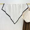 Spring and summer new elegant simple large square scarf women's Korean version fashion daily travel accessories suit shirt decorative scarf