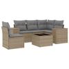 VidaXL Salon de Jardin avec Coussins 6 pcs, Canapés de Terrasse, Ensemble de Meubles de Patio, Mobilier d'Extérieur, Beige 3222578