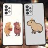 Cartoon Capybara Case For Samsung A24 A12 A14 A32 A50 A70 A20E A20S A10 A10S A22 A30 A40 A34 A54 A42 A52 5G A02S A04s A72 Cover