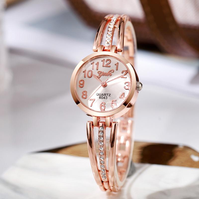 Women's Diamond Quartz Watch - Precision Movement, Elegant Design