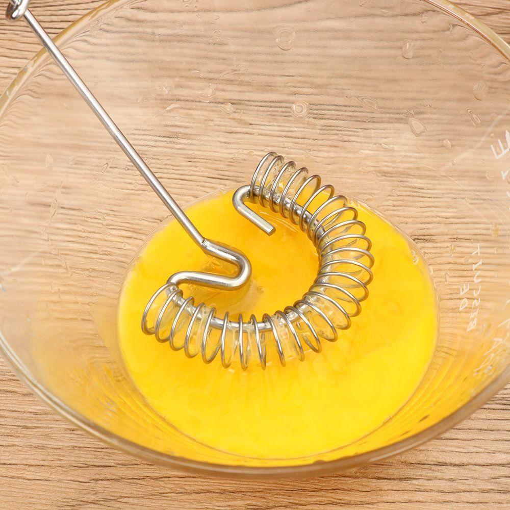 Non-stick Spring Type Manual Stainless Steel Multi-function Whisk Egg Beater Hand Mixer Blender