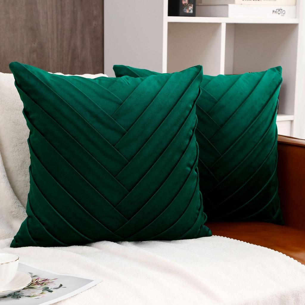 Бархатная наволочка для подушки спинки дивана