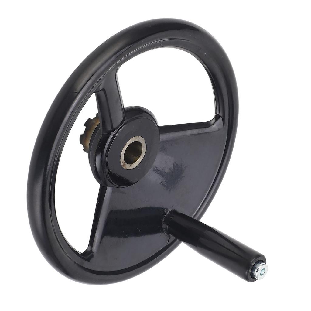 Milling Hand Wheel 22x250mm Engineering Plastics Multifunctional Round Shape Hand Wheel for Grinders
