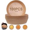 Baking Paper for Air Fryer - Noname - 20 Cm - 100 Pieces - BPA Free - Brown