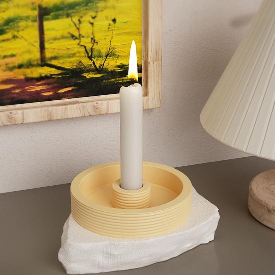 Креативный мягкий подсвечник, силиконовая форма, круглая форма, подсвечник, форма для литья из эпоксидной смолы, сделай сам, ремесло