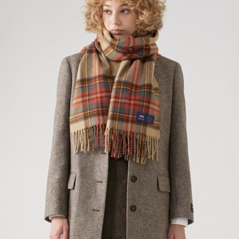 ABRAHAM MOON Шарф-шаль из мериносовой шерсти 50 см - Античный Дресс Стюарт