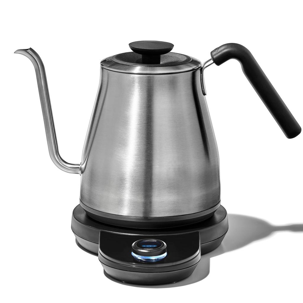 OXO Electric Kettle Coffee Drip Kettle Temperature Adjustment Warm Function with Timer 1.0L