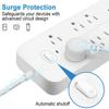 Surge Protector Power Strip,  Extension Cord With 6 Outlets And 3 USB & 1 USB-C Ports