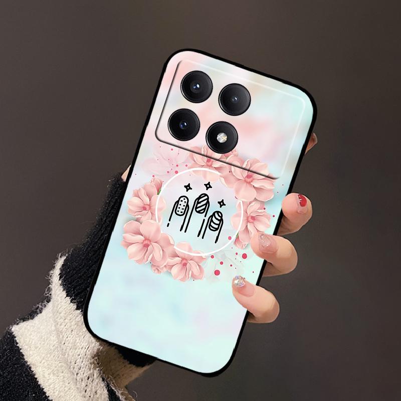 Чехол для Xiaomi Poco X6 Pro Модный Рисунок Мягкий Силиконовый Задний Чехол Для Xiaomi PocoX6 Pro Funda Poco X6Pro Бампер Мультяшный Capa