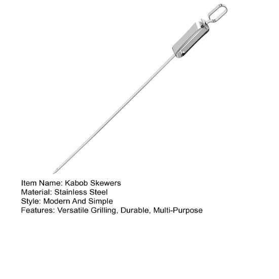 Шашлычки для кебаба из нержавеющей стали с замком-ползунком для приготовления на гриле прочных нержавеющих шампуров для барбекю