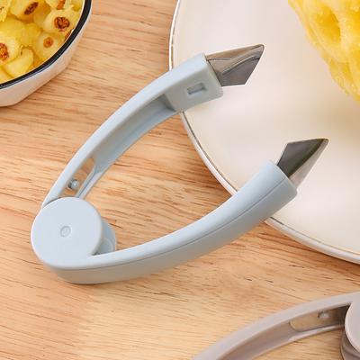 Инструмент для удаления сердцевины ананаса из нержавеющей стали, инструмент для удаления стеблей клубники, инструмент для удаления глазков ананаса с нескользящей ручкой, профессиональный кухонный гаджет для ягод