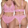 Womens Strap Lace Crochet Cutout Teddy Lingerie Embroidery Underwear