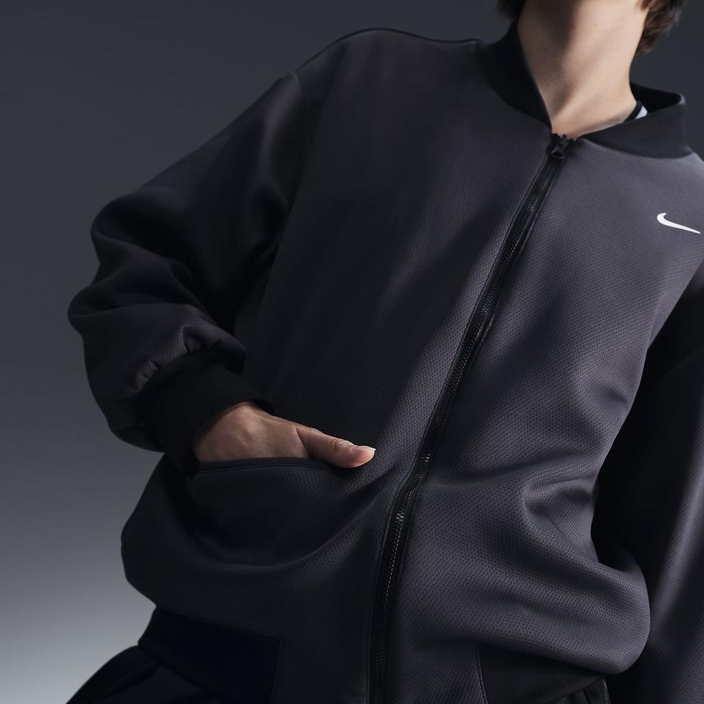 Nike Двусторонняя баскетбольная куртка с вышитым логотипом, куртка унисекс, черная FV3164-010