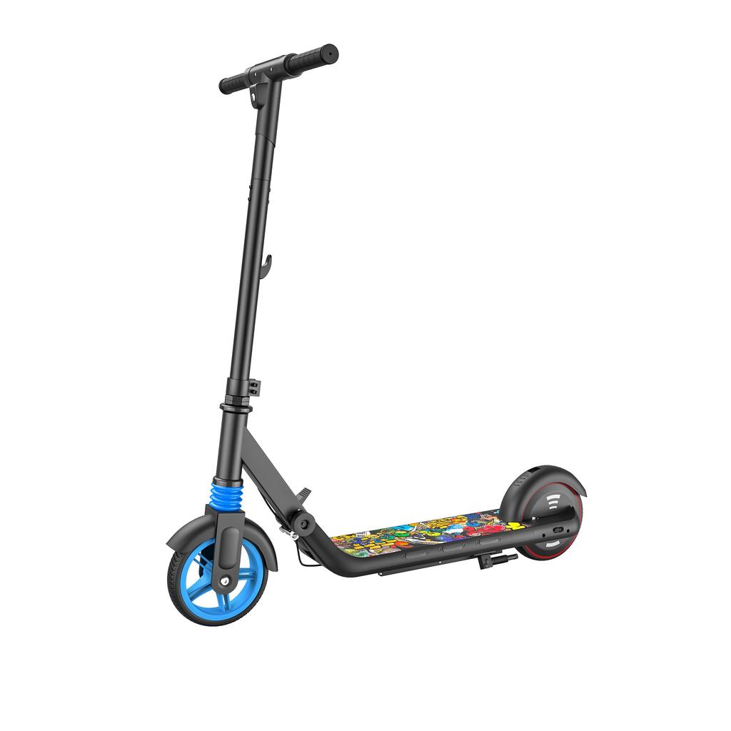 Детский складной электросамокат KIDDOWE K2 130 Вт Мотор 24 В 6 Ач Батарея 14 км/ч Максимальная скорость 6,5-дюймовые литые шины Игра на открытом воздухе Электросамокат