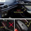 Window Lift Handle Bowl Dashboard Air AC Vent Gear Shift Cover Trim ABS Carbon Fiber / Matte Accessories For Mazda 3 2017 2018