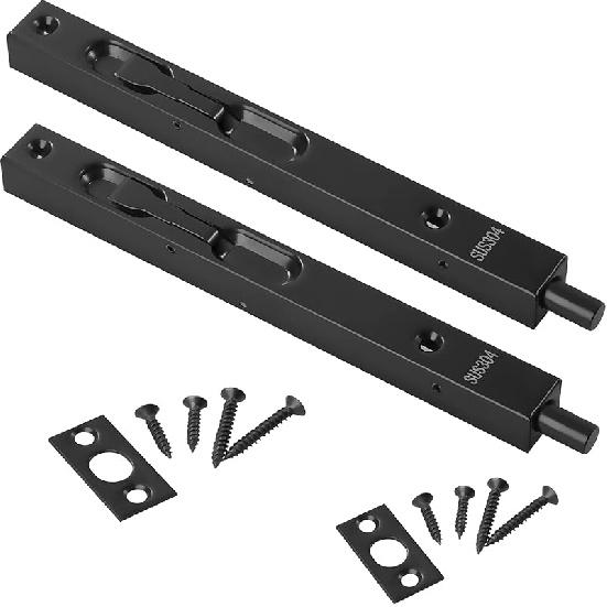 Combination Locking Bolt 2 Pack,Thickened Solid Zinc Alloy Combination Barrel Bolt,Safety Slide Latch Lock with Password Setting,for