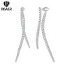 Long Tassel Stud Earrings Two Pieces Earrings for Women Party Fashion Jewelry