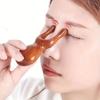 1pc Golden Sandalwood Massage Comb Nose Eye Acupoint Massager Relieve Rhinitis Promote Blood Circulation Resin Guasha Scraping Tools