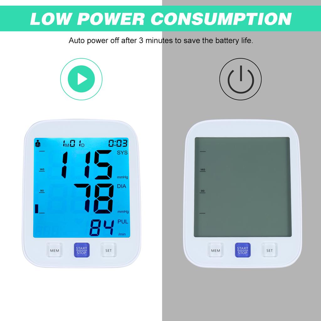 U81NH Автоматический тонометр для измерения артериального давления на плече Цифровой тонометр с большой манжетой