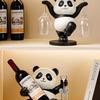 Panda Wine Rack: Luxury Sideboard & Bookcase with Cup Holder – Perfect Housewarming Gift