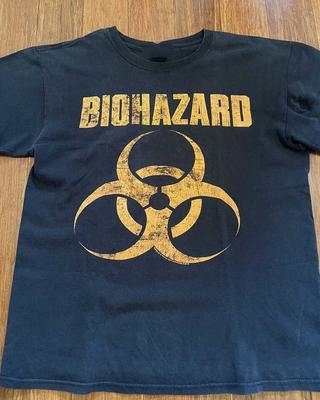 Винтажная черная футболка с коротким рукавом 2010 года с логотипом группы Biohazard, унисекс, все размеры