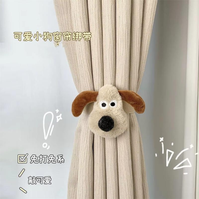 2 шт. Милые плюшевые белые шторы-облака с пряжкой для штор для гостиной и спальни, кавайная эластичная веревка-воротник, украшение для дома