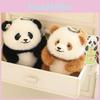 Qizai He Fubao Hua Panda Plush Toy Keychain Cartoon Stuffed Doll Decoration Bag