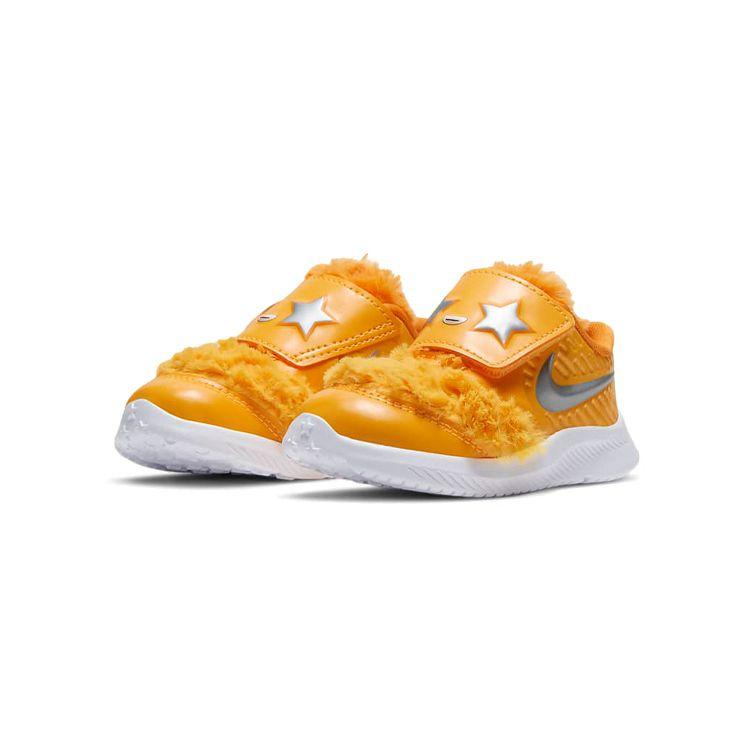 Nike Star Runner 2 Удобные Универсальные Нескользящие Амортизирующие Прочные Низкие Кроссовки для Ходьбы Детская Обувь Серебристый Желтый DC4405-700