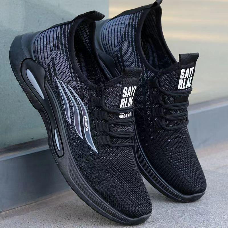 Универсальная модная повседневная мужская обувь весна и осень, новая модная удобная дышащая мужская спортивная обувь, кроссовки для бега зарубежного производства