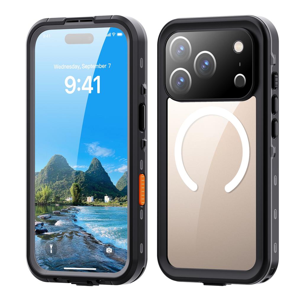 Полностью герметичный водонепроницаемый чехол IP68 для iPhone 17 Pro Max 17 Air 16 E 15 14 Plus 13 Подводное плавание Магнитная крышка Magsafe