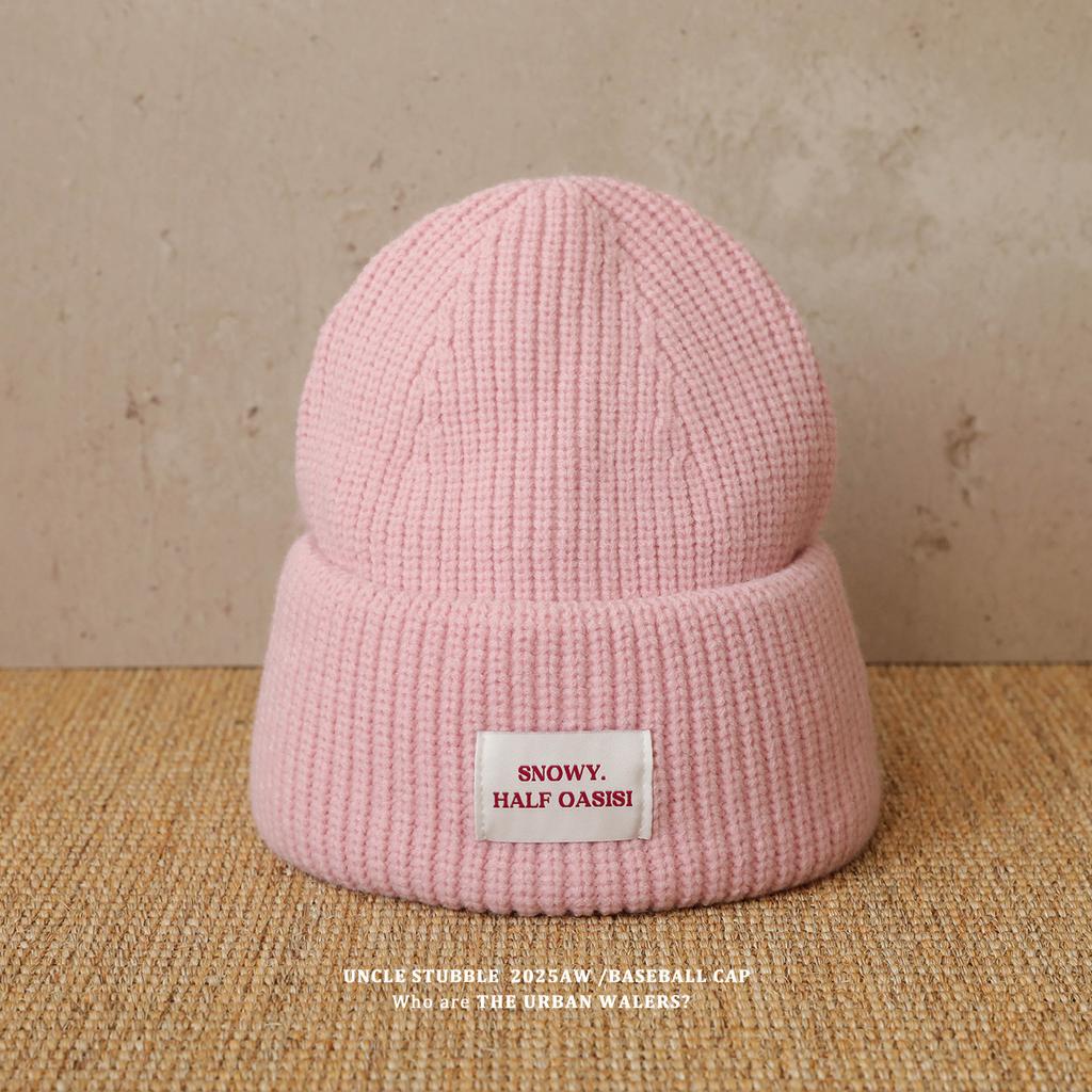 Thickened Warm Hats for Men and Women Korean Style Casual Versatile Ear Protection Woolen Hats Showing Faces for Young Couples Knitted Hats