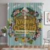 Кухонные шторы для гостиной Шторы Animal Crossing Shades Home Interior Шторы 2 шт. Разделение Хэллоуин Украшения