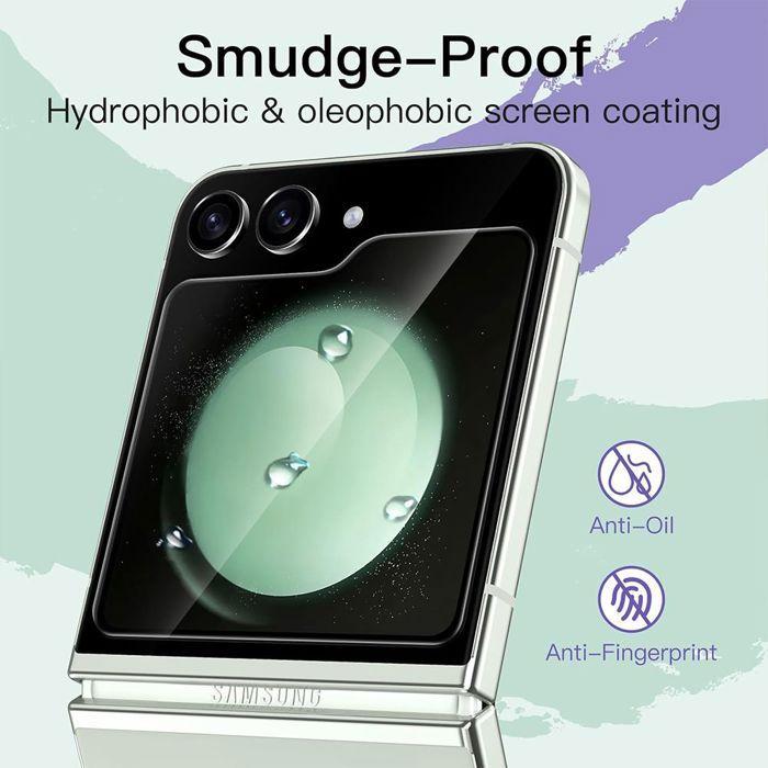 4 Verre Trempé pour Samsung Galaxy Z Flip 5/6 - BOOLING - Protection d'écran Anti-Rayures Transparent