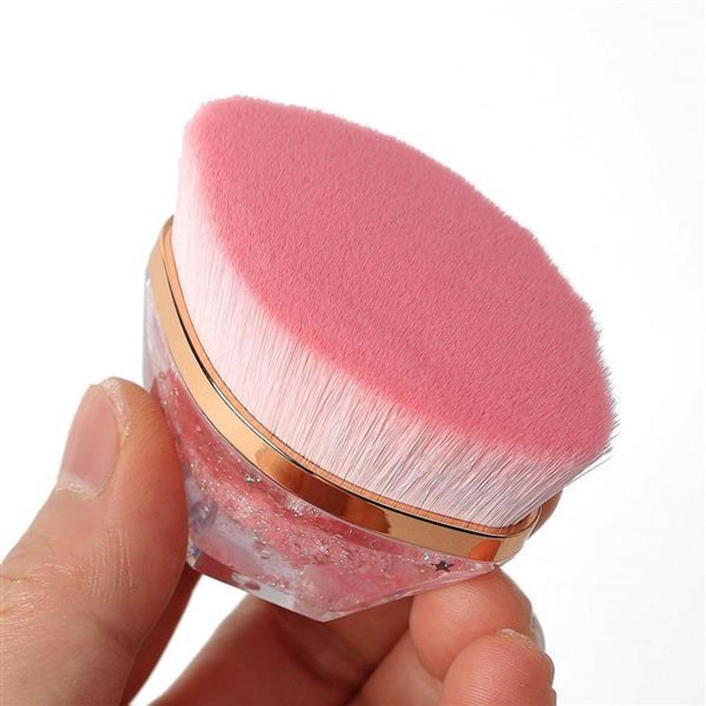 Crystal Foundation Brush (Pink)