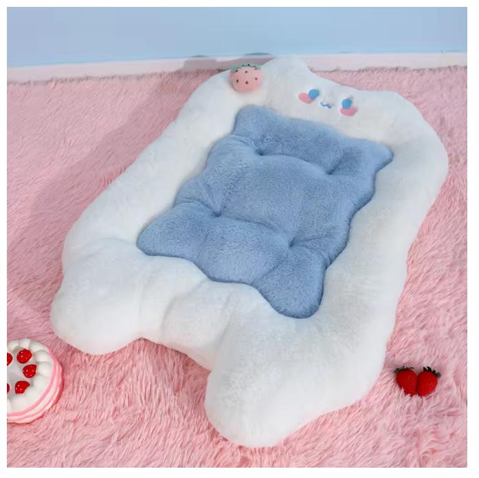 Cat Mat Cat Sleeping Cushion Cat Bed Pillow Mattress Pet Floor Mat Kennel Winter Warm Dog Mat Pet Supplies