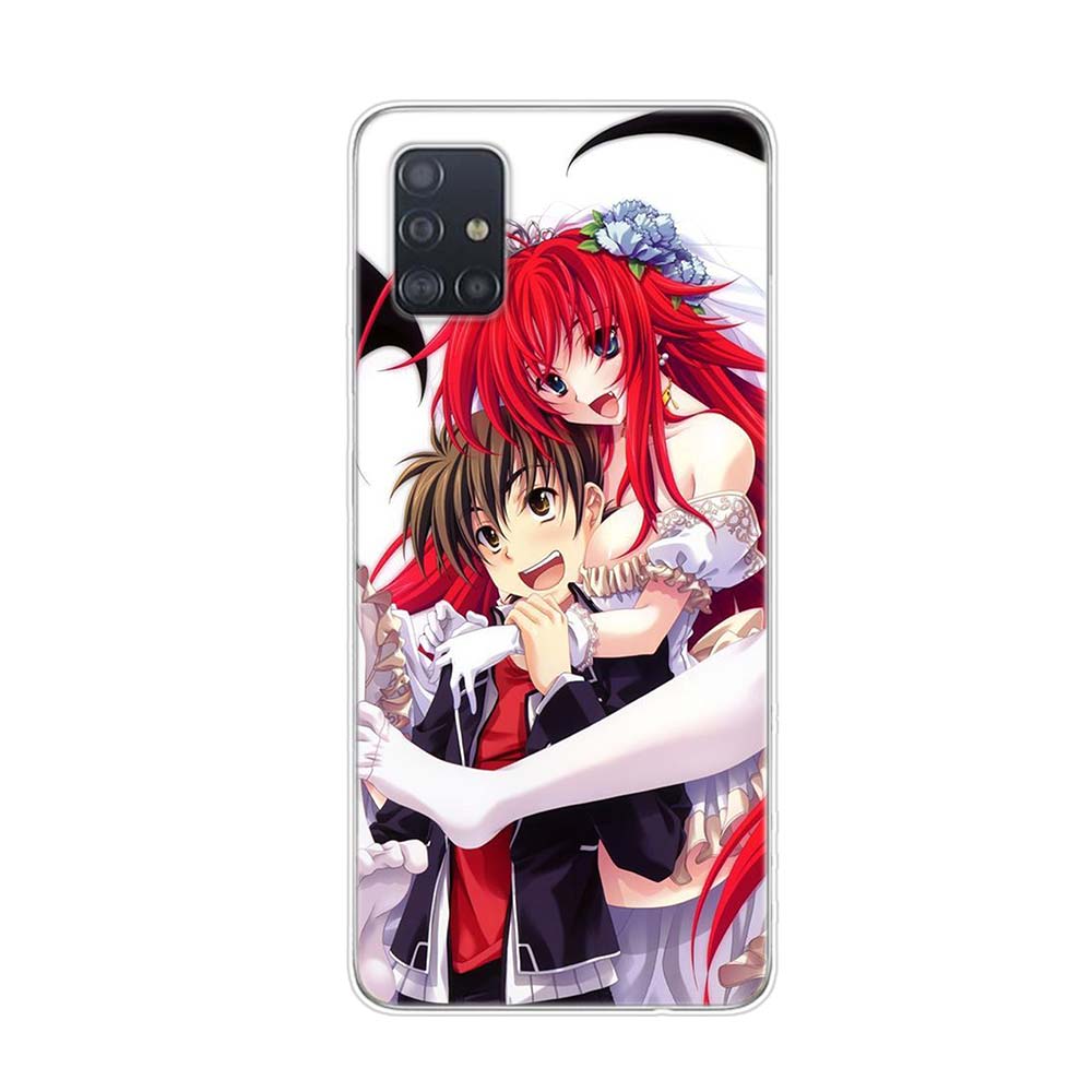 High School Dxd Anime Cartoon For Samsung Galaxy A01 A11 A12 A22 A21S A31 A41 A42 A51 A71 A32 A52 A72 A02S Soft Phone Case