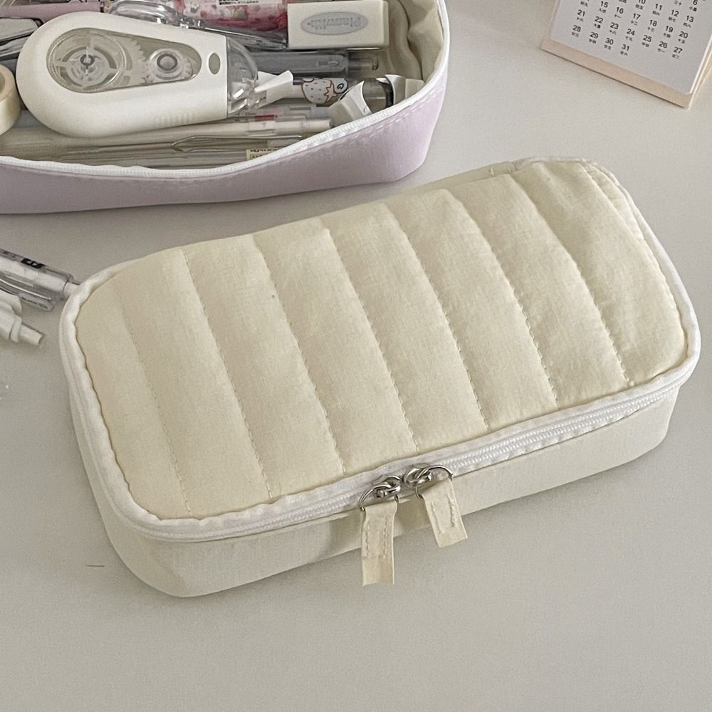 Портативная сумка для хранения канцелярских принадлежностей, вместительная сумка для хранения косметики, модная пенал