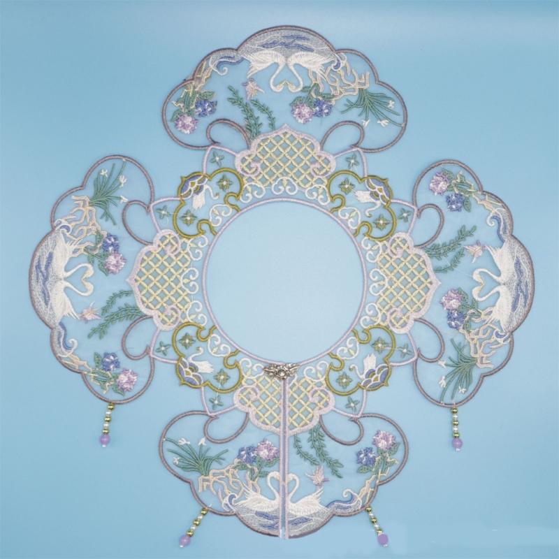 Removable Collar Shawl Yunjian Floral Shawl Chinese Embroidered Collar Decorative Shirt Collar Chinese Aesthetics