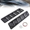 2pcs Universal Car Front Bonnet Vents Hood Carbon Fiber Style Hood Cooling Panel for Ford Mustang Nissan BMW VW Jetta Golf Jeep