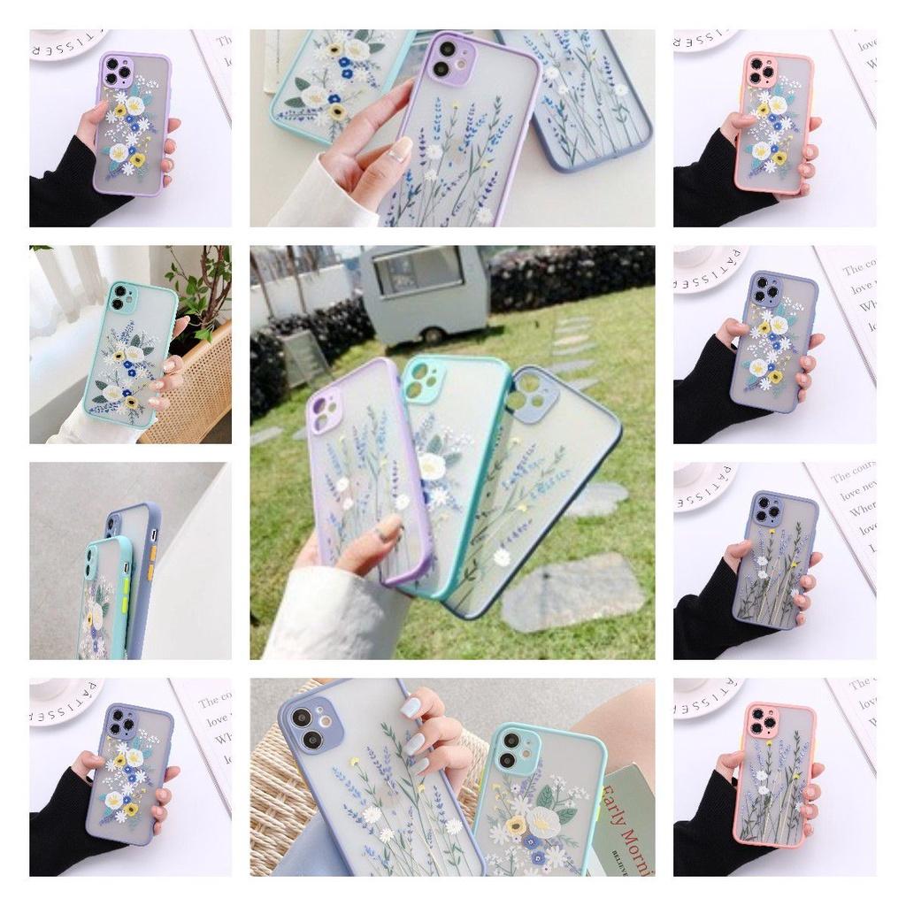 Защитный чехол для iPhone 13 Lavender Floret Мягкий силиконовый прозрачный чехол для задней панели Противоударный матовый Нескользящий